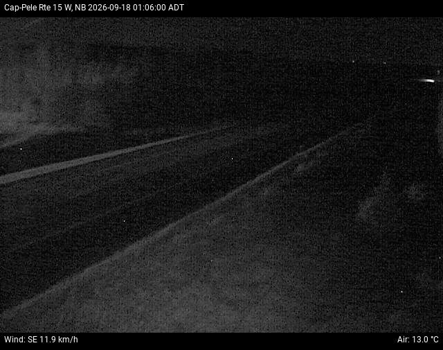 Web Cam image of Cap-Pel&eacute; (NB Highway 15)