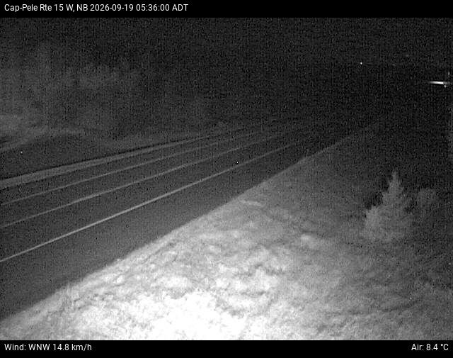 Web Cam image of Cap-Pel&eacute; (NB Highway 15)