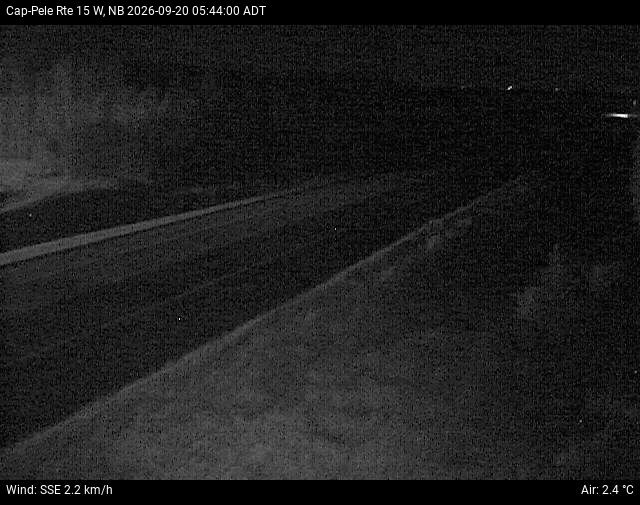 Web Cam image of Cap-Pel&eacute; (NB Highway 15)