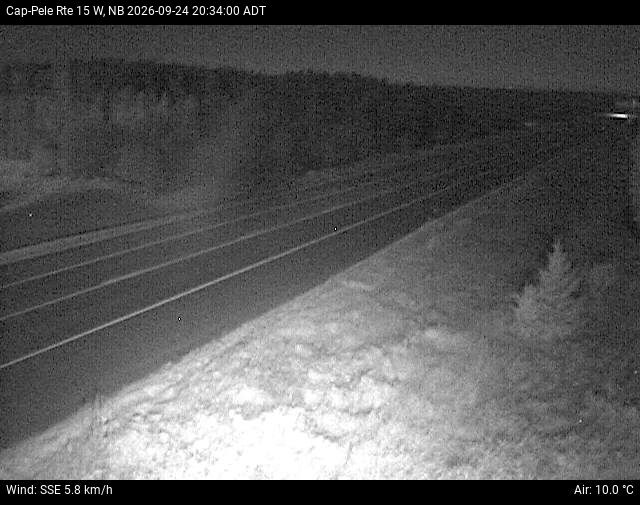 Web Cam image of Cap-Pel&eacute; (NB Highway 15)