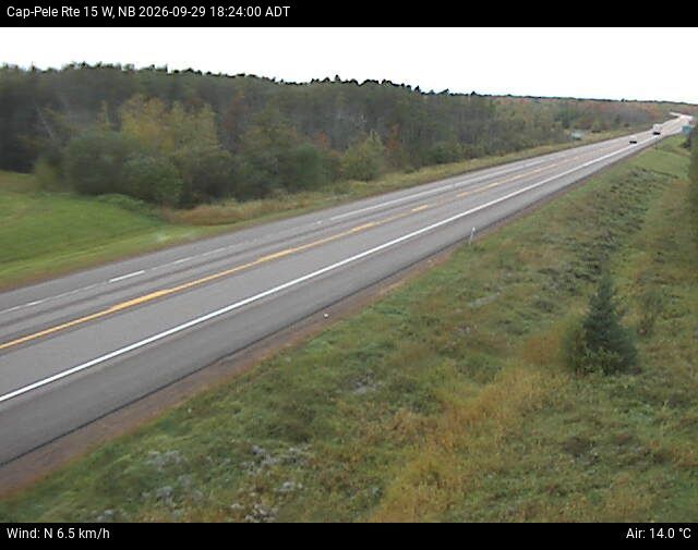 Web Cam image of Cap-Pel&eacute; (NB Highway 15)