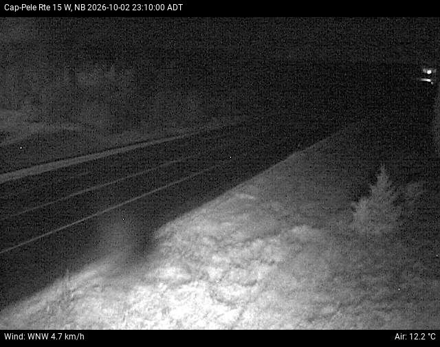 Web Cam image of Cap-Pel&eacute; (NB Highway 15)