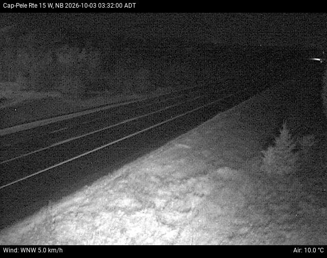 Web Cam image of Cap-Pel&eacute; (NB Highway 15)