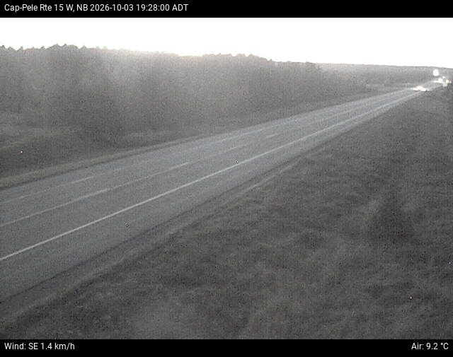Web Cam image of Cap-Pel&eacute; (NB Highway 15)