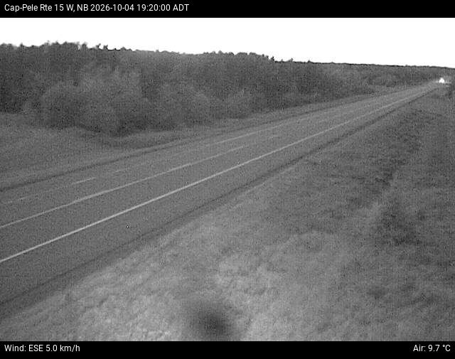 Web Cam image of Cap-Pel&eacute; (NB Highway 15)
