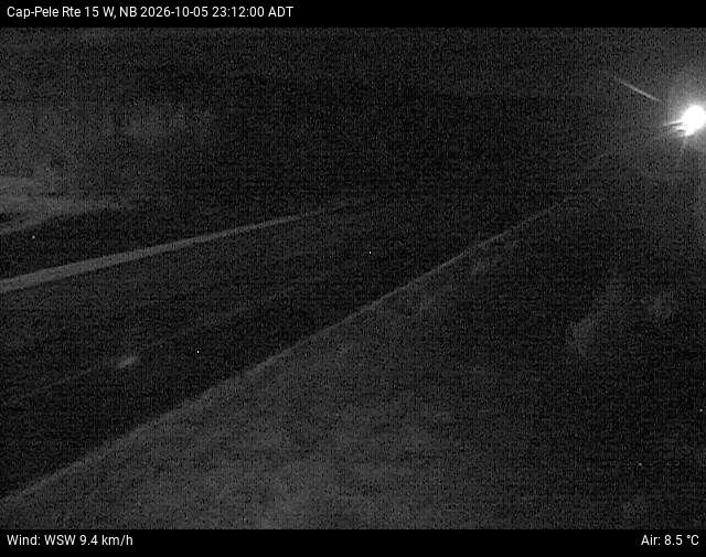 Web Cam image of Cap-Pel&eacute; (NB Highway 15)