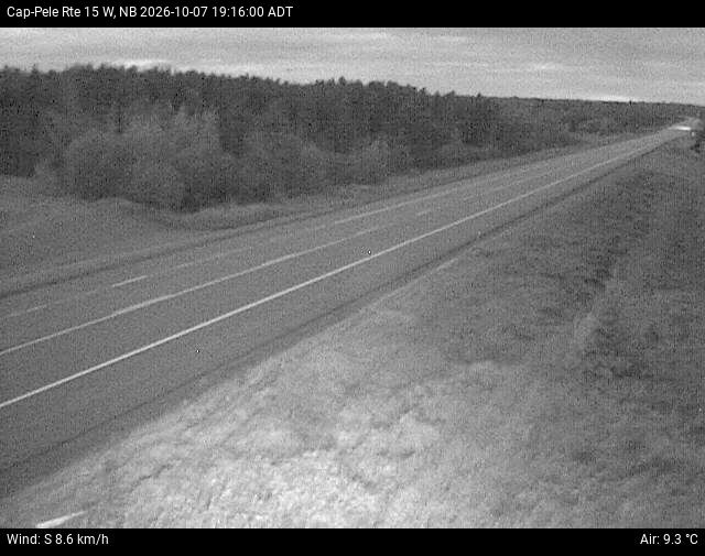 Web Cam image of Cap-Pel&eacute; (NB Highway 15)