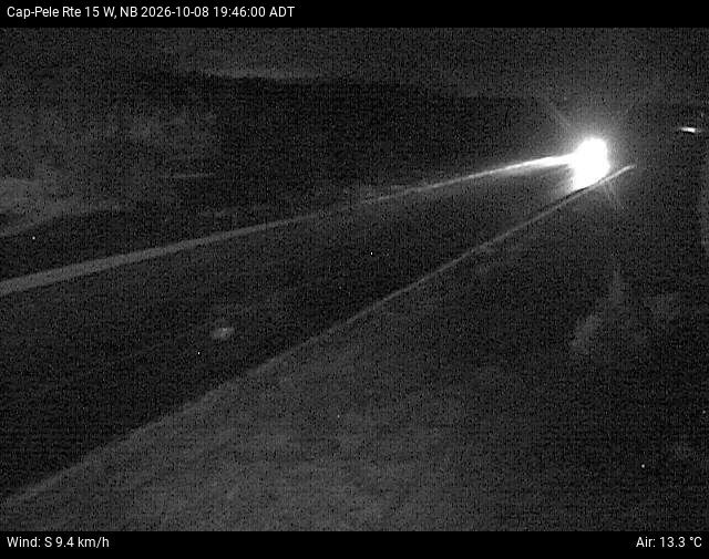 Web Cam image of Cap-Pel&eacute; (NB Highway 15)