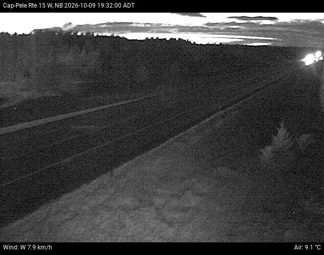 Web Cam image of Cap-Pel&eacute; (NB Highway 15)