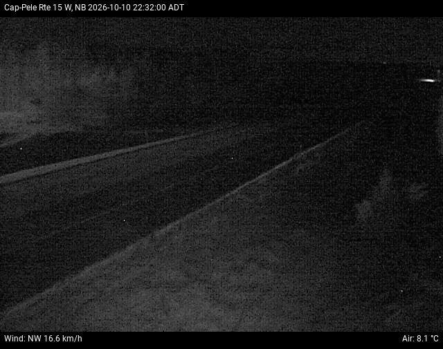 Web Cam image of Cap-Pel&eacute; (NB Highway 15)