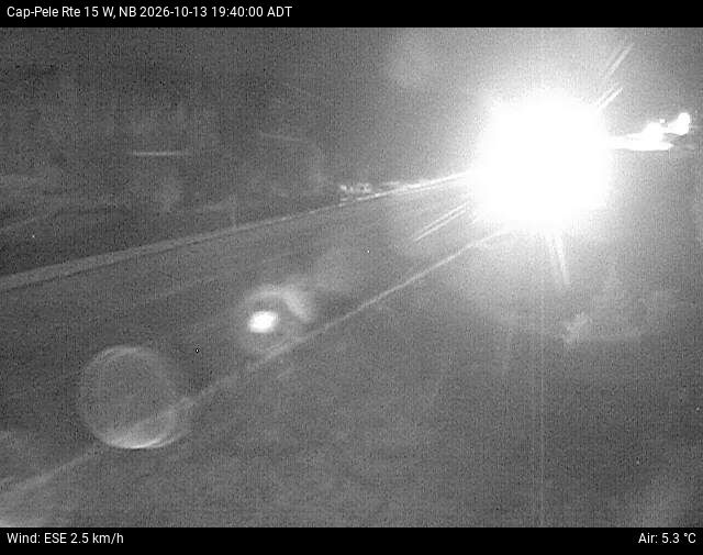 Web Cam image of Cap-Pel&eacute; (NB Highway 15)
