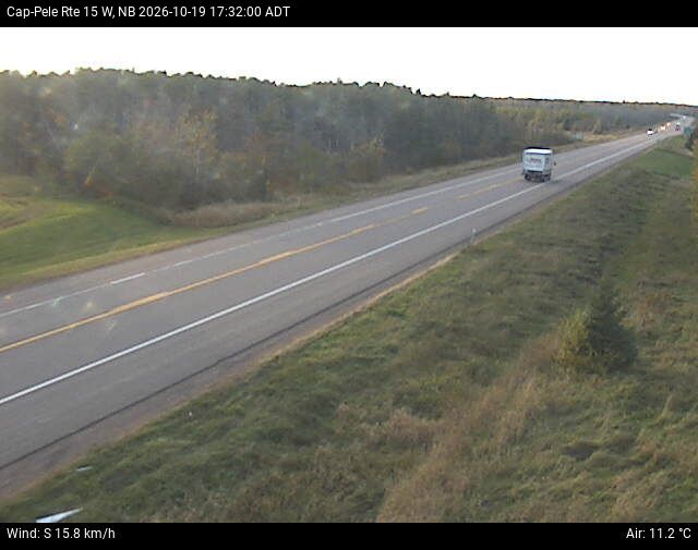 Web Cam image of Cap-Pel&eacute; (NB Highway 15)