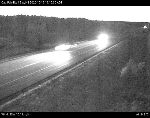 Web Cam image of Cap-Pel&eacute; (NB Highway 15)