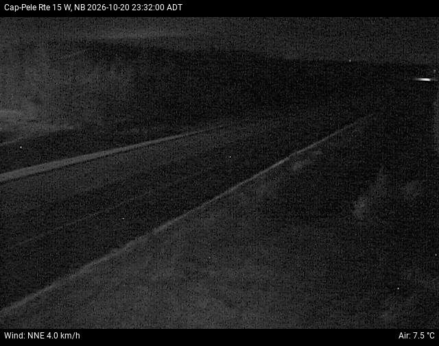 Web Cam image of Cap-Pel&eacute; (NB Highway 15)