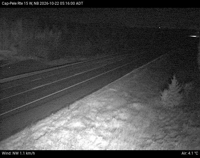 Web Cam image of Cap-Pel&eacute; (NB Highway 15)