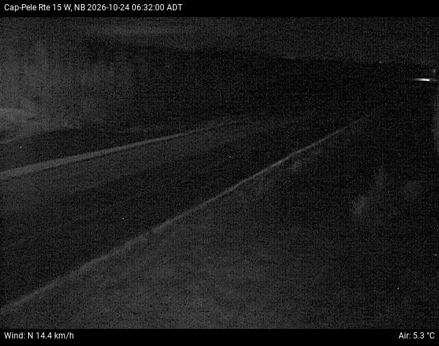 Web Cam image of Cap-Pel&eacute; (NB Highway 15)