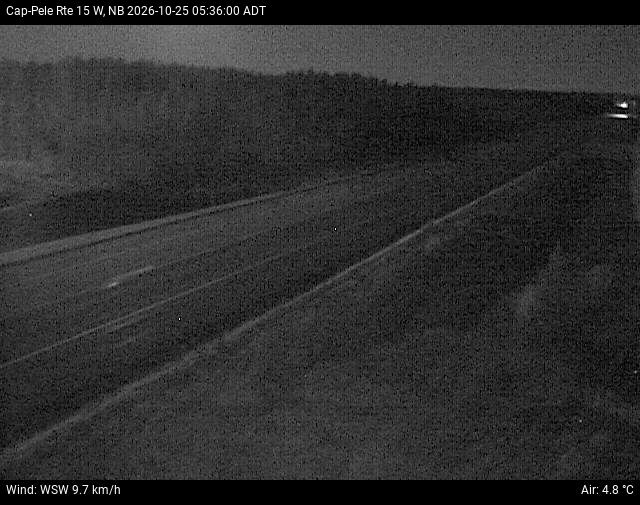 Web Cam image of Cap-Pel&eacute; (NB Highway 15)