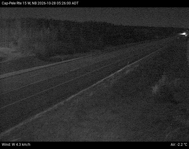 Web Cam image of Cap-Pel&eacute; (NB Highway 15)