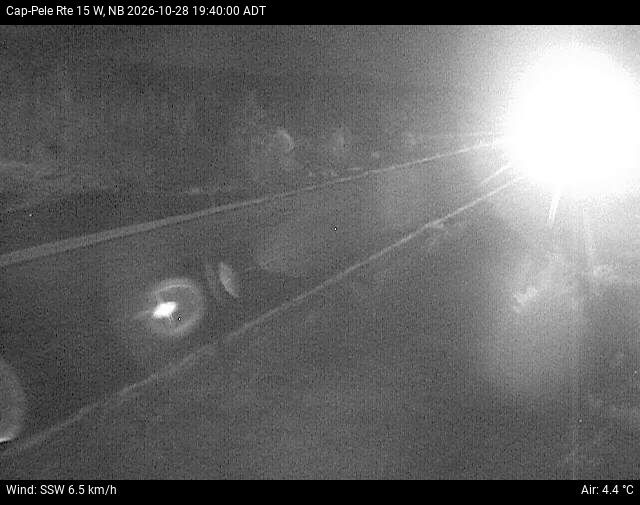 Web Cam image of Cap-Pel&eacute; (NB Highway 15)