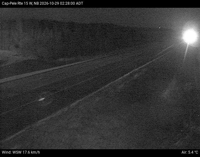 Web Cam image of Cap-Pel&eacute; (NB Highway 15)