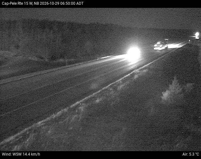 Web Cam image of Cap-Pel&eacute; (NB Highway 15)