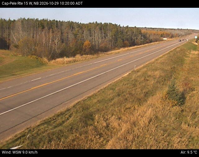 Web Cam image of Cap-Pel&eacute; (NB Highway 15)