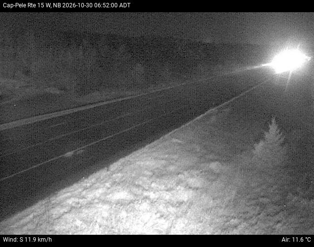 Web Cam image of Cap-Pel&eacute; (NB Highway 15)