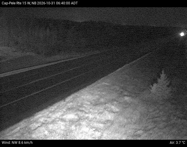 Web Cam image of Cap-Pel&eacute; (NB Highway 15)