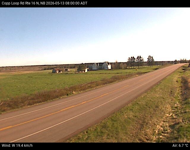 Web Cam image of Copp Loop Road (NB Highway 16)