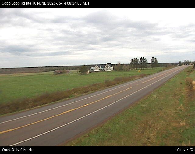 Web Cam image of Copp Loop Road (NB Highway 16)