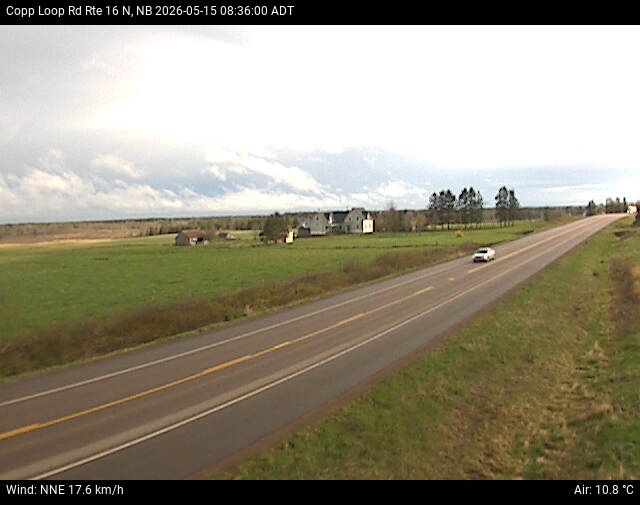 Web Cam image of Copp Loop Road (NB Highway 16)