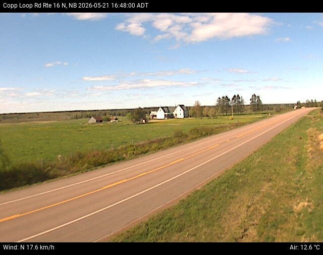 Web Cam image of Copp Loop Road (NB Highway 16)