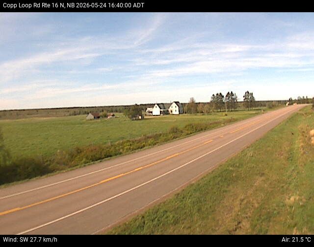 Web Cam image of Copp Loop Road (NB Highway 16)