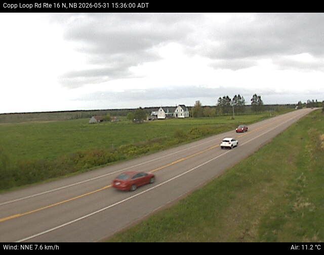 Web Cam image of Copp Loop Road (NB Highway 16)