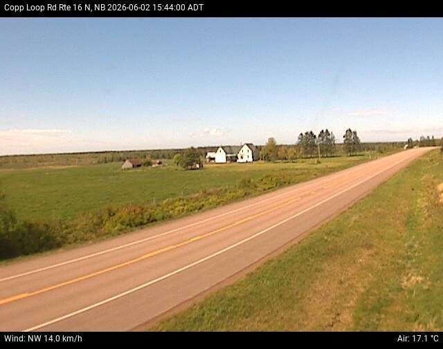 Web Cam image of Copp Loop Road (NB Highway 16)