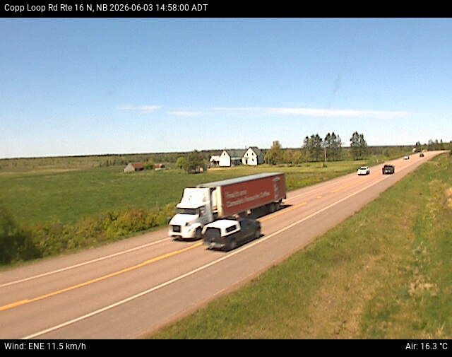 Web Cam image of Copp Loop Road (NB Highway 16)