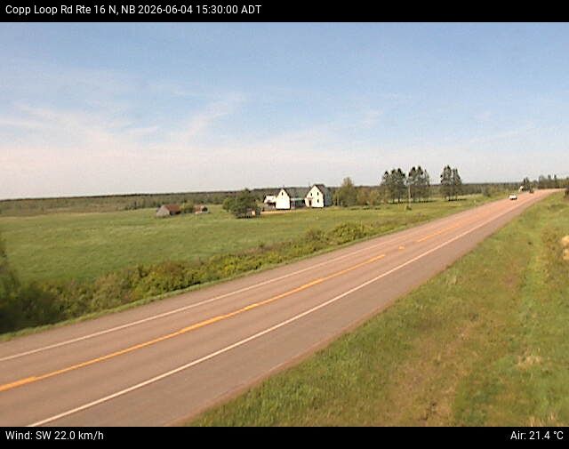 Web Cam image of Copp Loop Road (NB Highway 16)