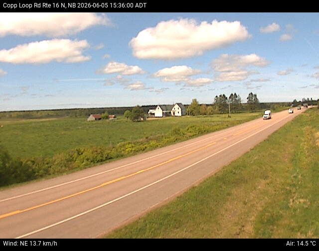 Web Cam image of Copp Loop Road (NB Highway 16)