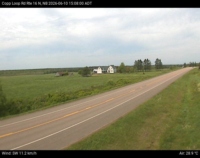 Web Cam image of Copp Loop Road (NB Highway 16)