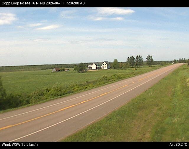 Web Cam image of Copp Loop Road (NB Highway 16)