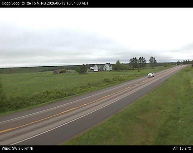 Web Cam image of Copp Loop Road (NB Highway 16)