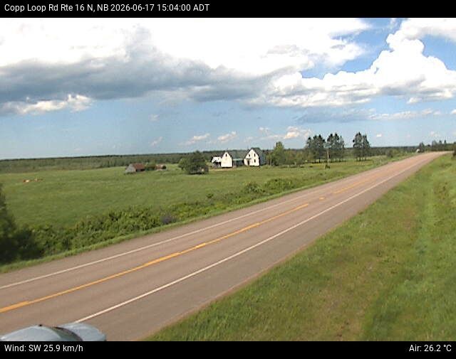 Web Cam image of Copp Loop Road (NB Highway 16)