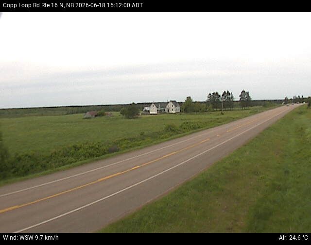 Web Cam image of Copp Loop Road (NB Highway 16)