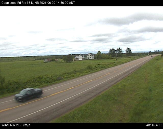 Web Cam image of Copp Loop Road (NB Highway 16)
