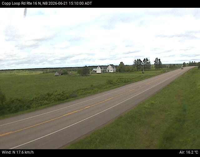Web Cam image of Copp Loop Road (NB Highway 16)