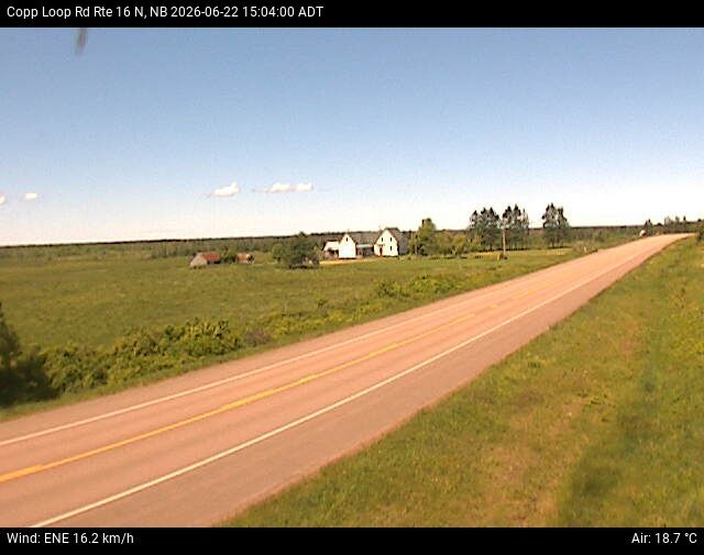 Web Cam image of Copp Loop Road (NB Highway 16)