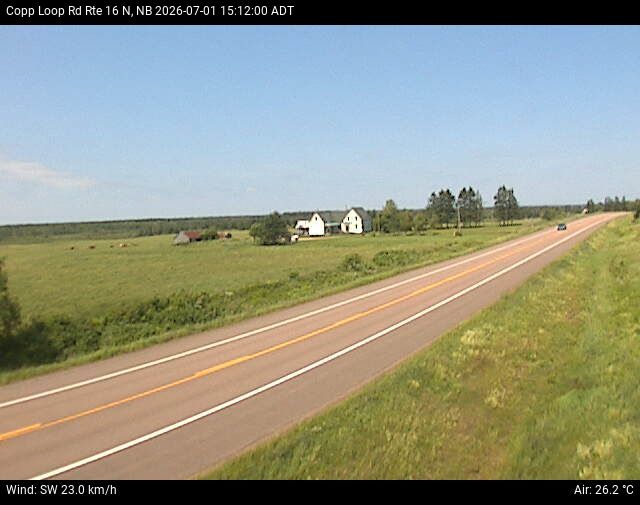 Web Cam image of Copp Loop Road (NB Highway 16)