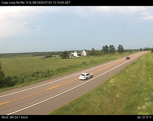 Web Cam image of Copp Loop Road (NB Highway 16)