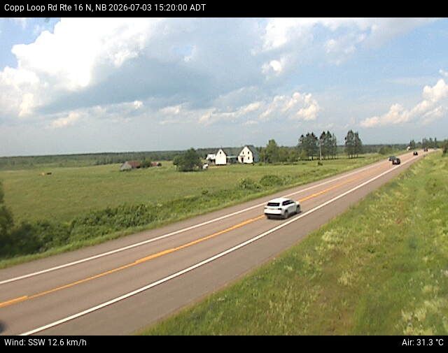 Web Cam image of Copp Loop Road (NB Highway 16)
