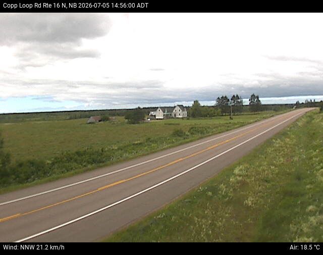 Web Cam image of Copp Loop Road (NB Highway 16)
